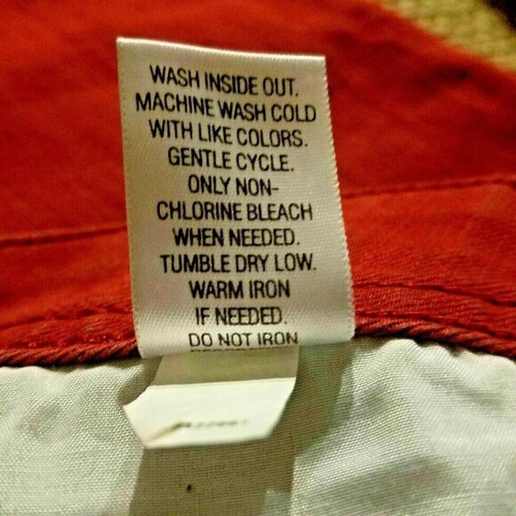 Elle Jeans Women Size 14 Burgundy Stretch Mid Rise Pockets - Picture 11 of 12